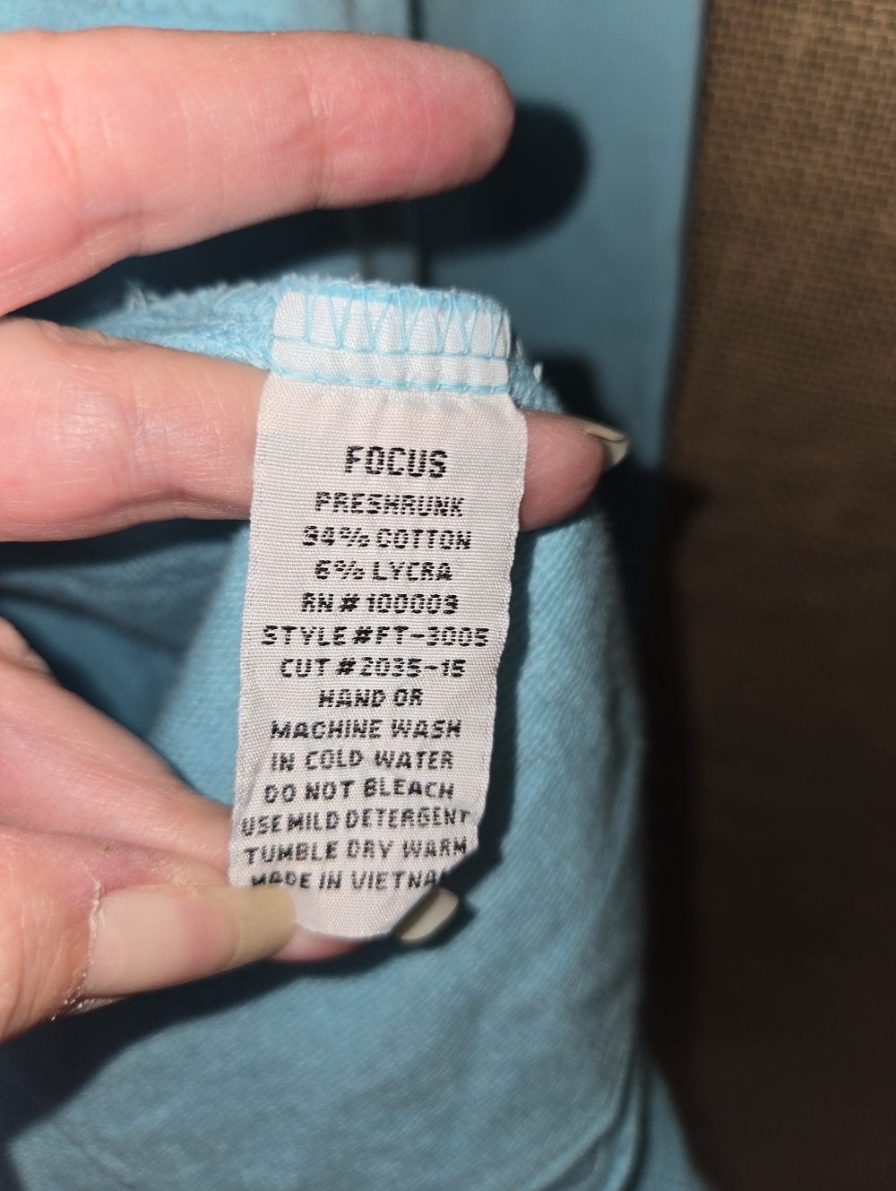 Focus Casual Life Light Blue Wrap Cardigan - Picture 9 of 11